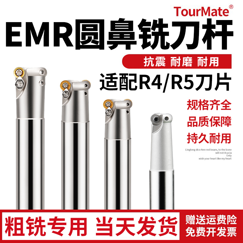 德国日本进口EMR圆鼻铣刀杆抗震CNC数控刀具加硬1135铣刀杆BAP300