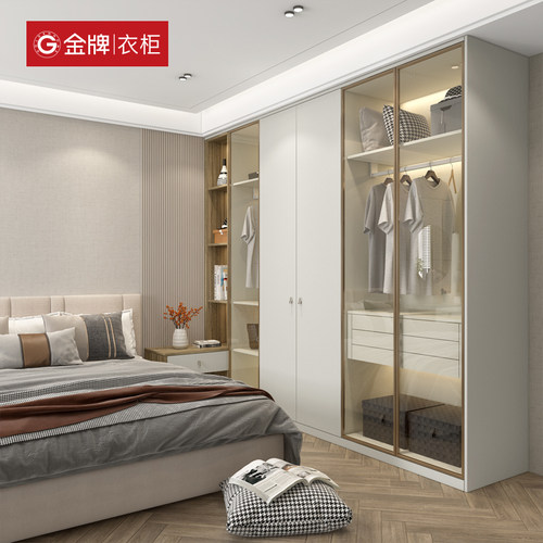 金牌衣柜全屋定制开放式衣柜