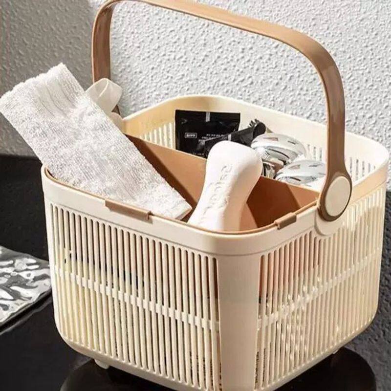 洗澡篮干湿分离洗澡手提篮用品浴室干湿分离学生洗漱用品洗浴宿舍