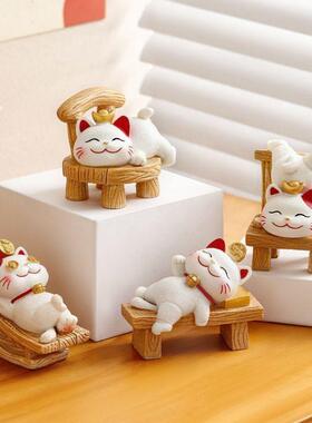 洞洞板装饰小摆件可爱招财猫小摆件办公室工位解压神器桌面情绪稳