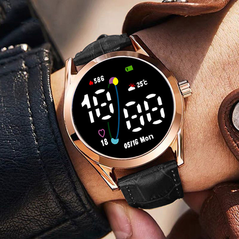 【高颜值】LED夜光电子手表潮流时尚简约学生男女运动手环Y23