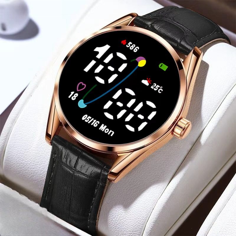 新款潮流时尚手表男女学生简约LED夜光电子表高颜值手环Y23