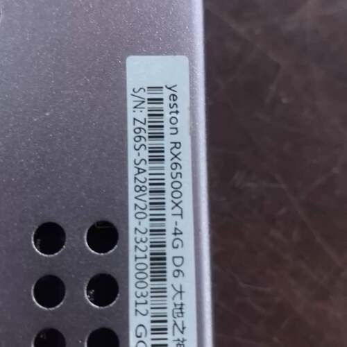 可维修Yeston RX6500XT 4G之神显卡，型号RX6