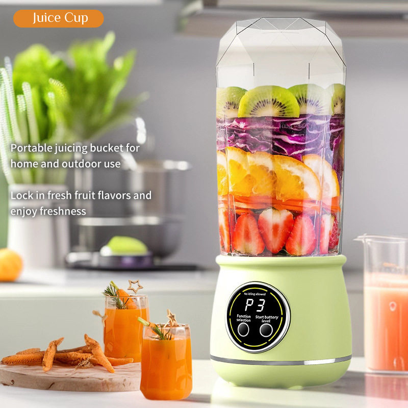 德国新款双杯榨汁机家用碎冰榨汁杯充电便携果汁机户外露营随行杯