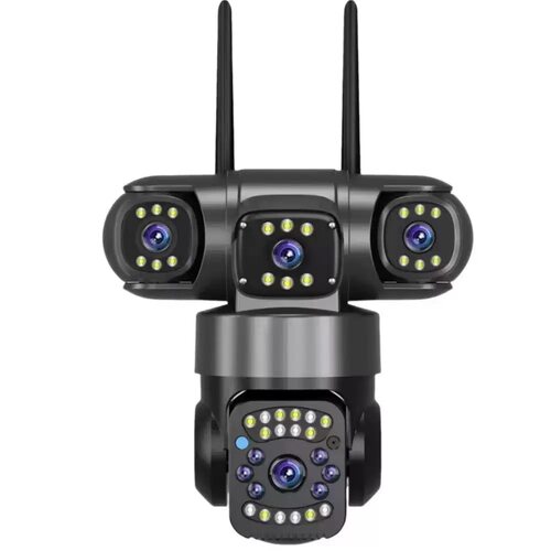 V380PRO三镜头三画面户外防水WiFi/4g全彩夜视高清无线摄像头