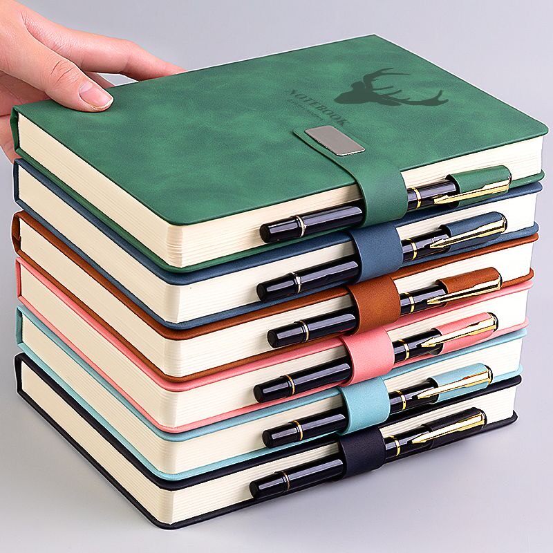 笔记本超厚a5复古本大学生韩版日记本高级高端加厚本子皮质记事本