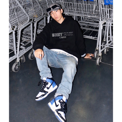 重磅男款美式高街青少年连帽卫衣