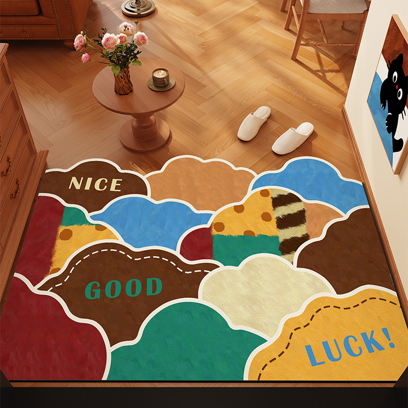 多巴胺入户门地垫可擦免洗pvc进门耐脏防滑脚垫可裁玄关门口地毯