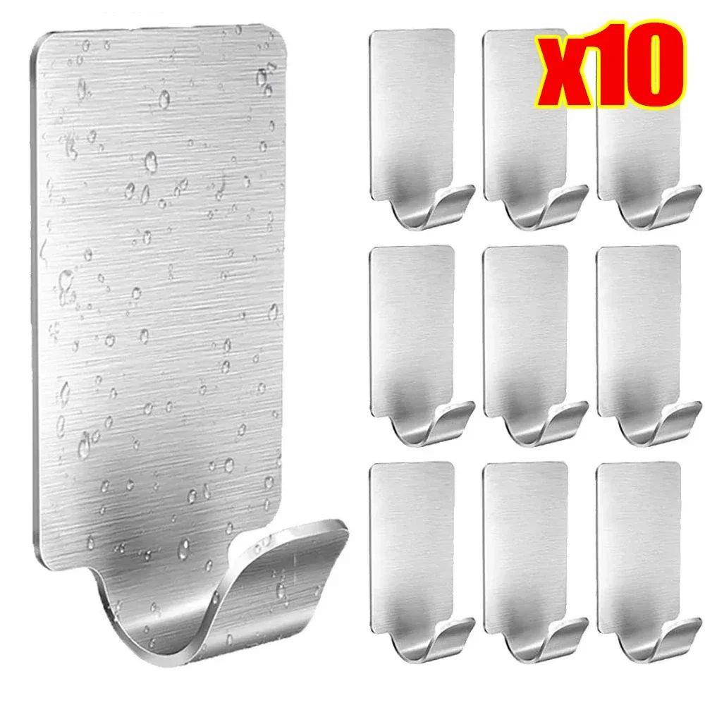 Self Adhesive Hook Stainless Steel Heavy Wall Hanger Hooks B