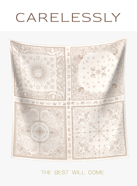 CARELESSLY 巴音天鹅圆舞曲 原创大方巾羊绒围巾空调房披肩外搭女