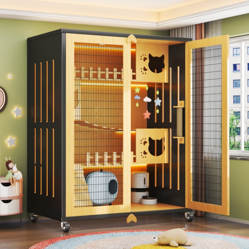 猫别墅超大自由空间多层猫窝猫舍室内豪华猫柜猫厕一体猫笼子猫屋