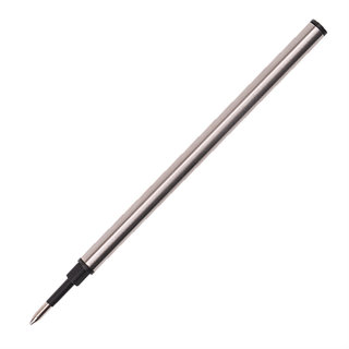 金属签字笔芯通用0.5直插式黑色商务直液式走珠笔中性宝珠笔水芯