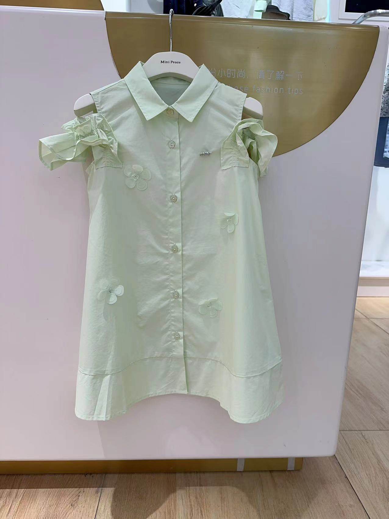F2FAE2404 mini peace2024夏装新款女童休闲连衣裙 499