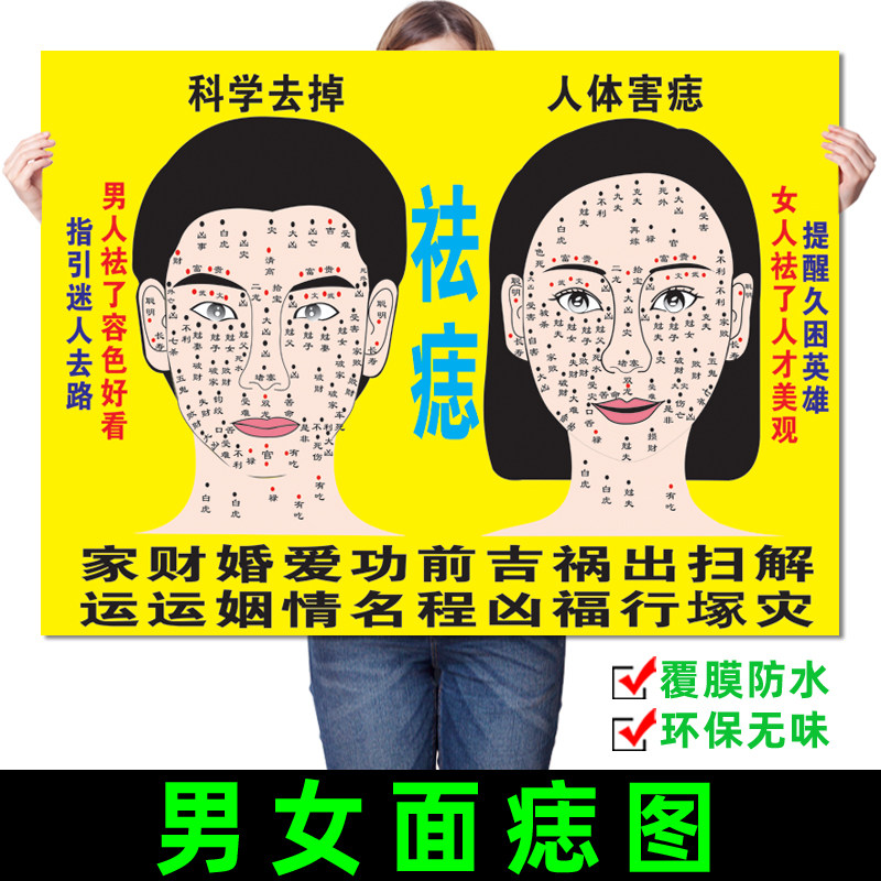 新痣图片男女美容祛痣斑面痣面相去痣大j海报图片贴画海报广告贴