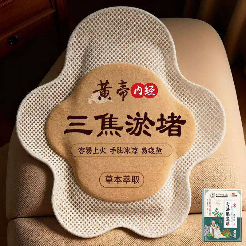 【李时珍药业】正品上热下寒中焦淤堵三焦不通虚不受补古法通焦贴