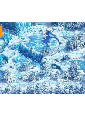[2D素材] 冰雪高清场景地图图包 115P