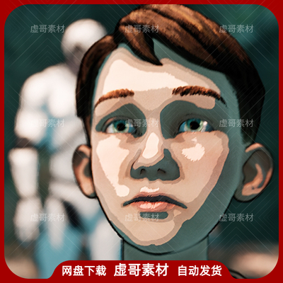 UE4UE5材质 Cel Toon Outline Post Process Material 卡通阴影