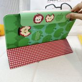 保护壳圣诞可爱KT正反格纹苹果可爱3 Y型y折双面夹磁吸搭扣iPadPro11寸air4 5笔槽硬壳可拆分平板保护套