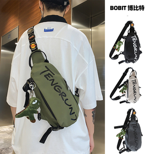男士斜挎包胸包男款外出便携包2025新款女单肩包多功能轻便小挎包