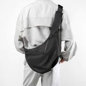 斜跨背包出行轻便通勤饺子包女时尚 斜挎包男士 超酷小众工装 单肩包