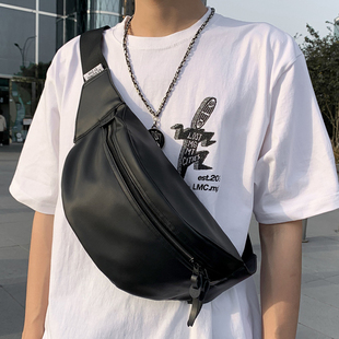 日韩单肩包 胸包休闲ins大容量腰包百搭斜挎包女时尚 潮牌个性 男士