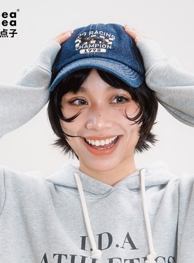 【爱宠系列】ideea点子点子「小狗跑步大赛 」牛仔复古棒球帽