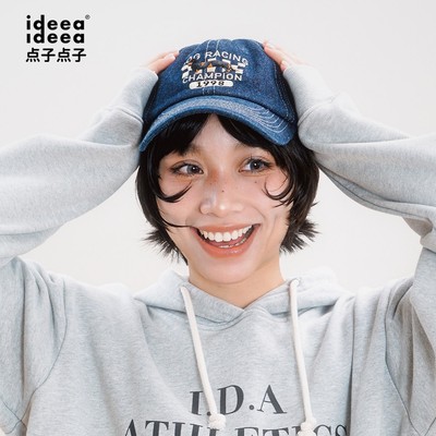 ideea牛仔复古棒球帽董洁同款