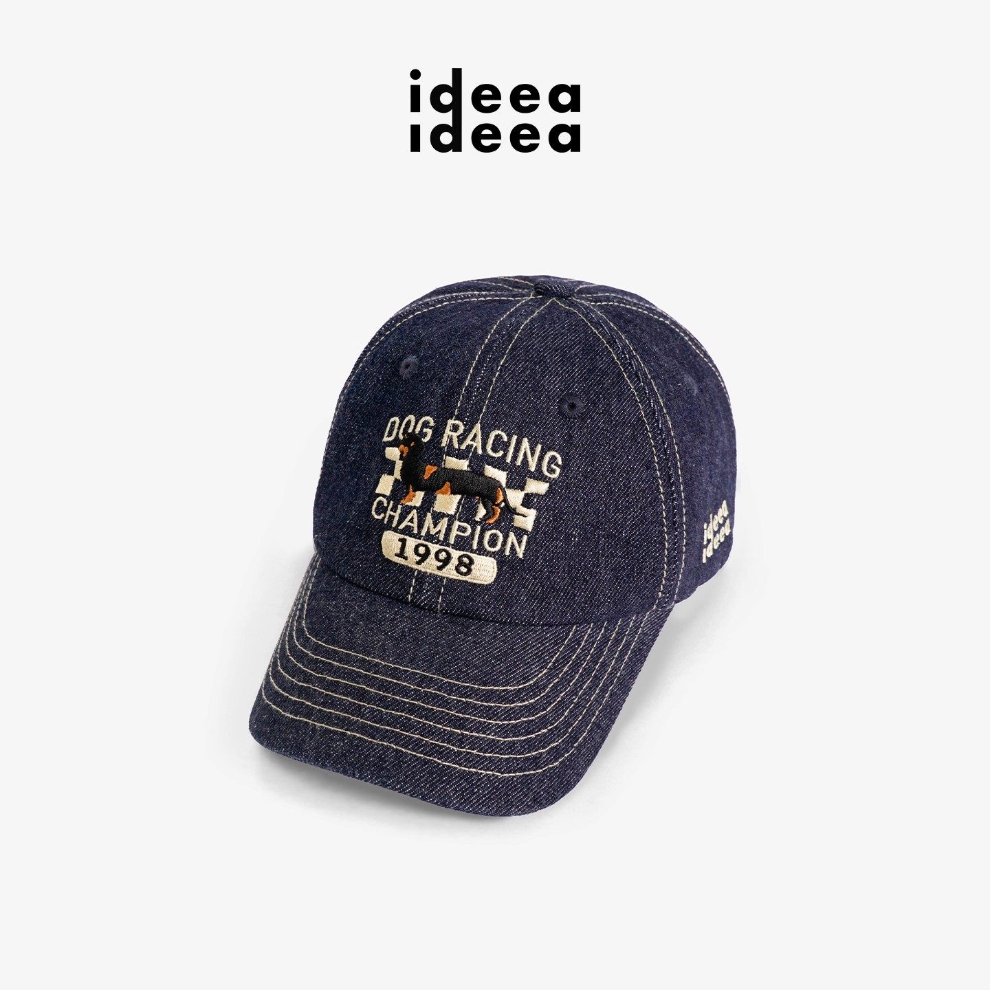 ideea牛仔复古棒球帽董洁同款