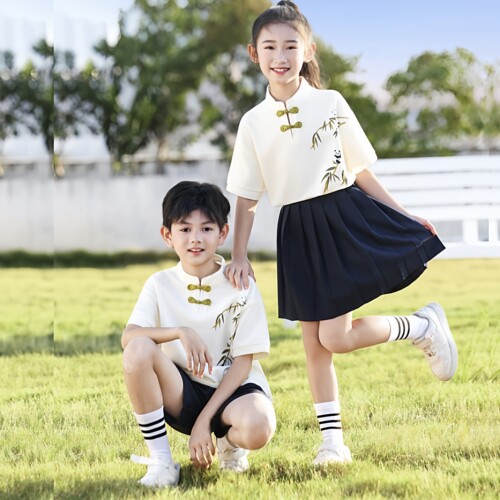 六一儿童合唱演出服幼儿园毕业班服小学生国风啦啦队朗诵表演服装