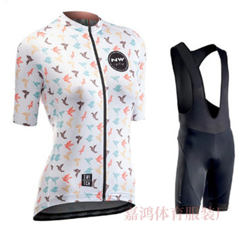 外贸时尚夏季NW自行车服女修身骑行短裤排汗透气儿童平衡车速滑服