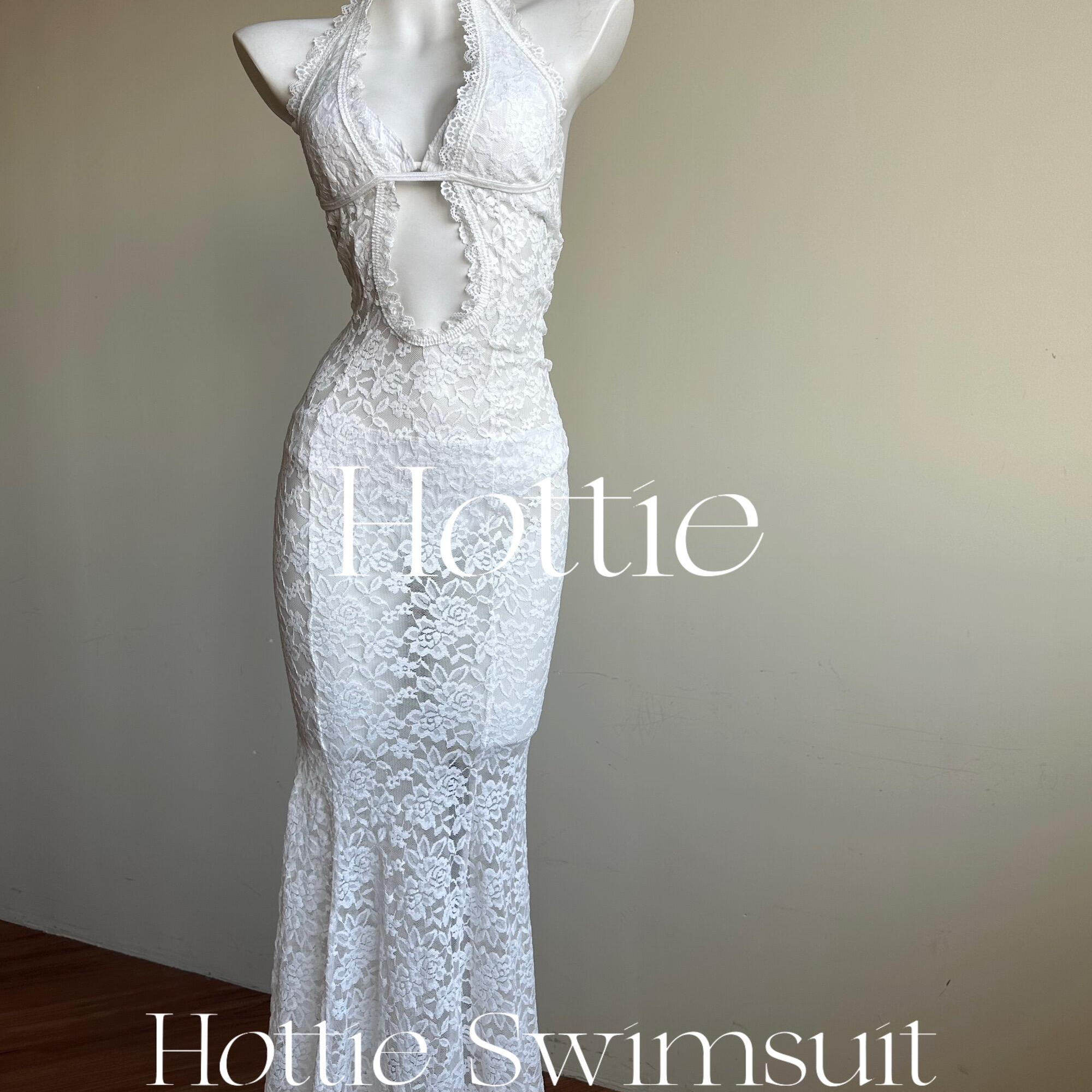 【蕾丝夏韵】纯欲蕾丝挂脖bikini三件套海边度假风性感包臀鱼尾女,运动/瑜伽/健身/球迷用品,连体泳衣,淘宝优惠券,粉丝福利购,淘宝优惠卷