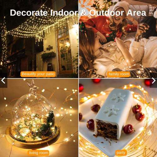 Fairy Lights Copper Wire LED Light String Christmas Garland