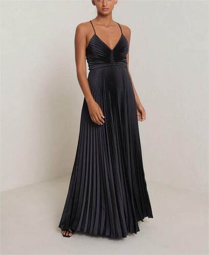 女吊带系绳性感晚礼服连衣裙网红裙sexy suspender evening dress