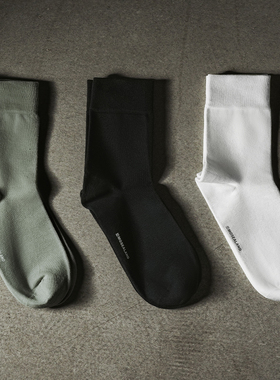 MOSEALAND 5A级抗菌科技凉感袜子印花透气吸湿排汗夏季中筒袜潮牌