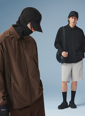 MOSEALAND 防晒衣衬衫男夏UPF100+凉感翻领休闲防紫外线轻薄外套