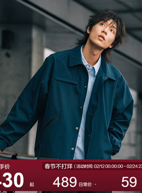 MOSEALAND 22AW外套男春季潮多口袋cityboy户外日系防水教练夹克