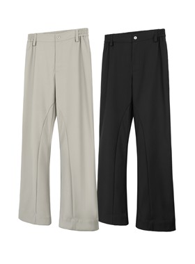 DESERTO 23AW 基础解构拼接裁剪Basic微喇西裤cleanfit休闲长裤