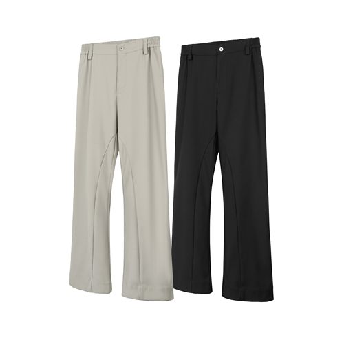 DESERTO解构长裤微喇叭西裤