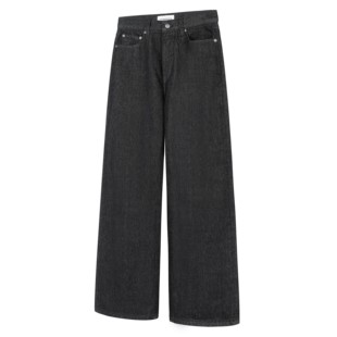 DESERTO 康龙原牛13.5OZ鳄鱼压纹A字已脱浆固色宽松牛仔裤EX拉链