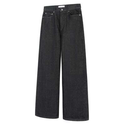 DESERTO 康龙原牛13.5OZ鳄鱼压纹A字已脱浆固色宽松牛仔裤EX拉链