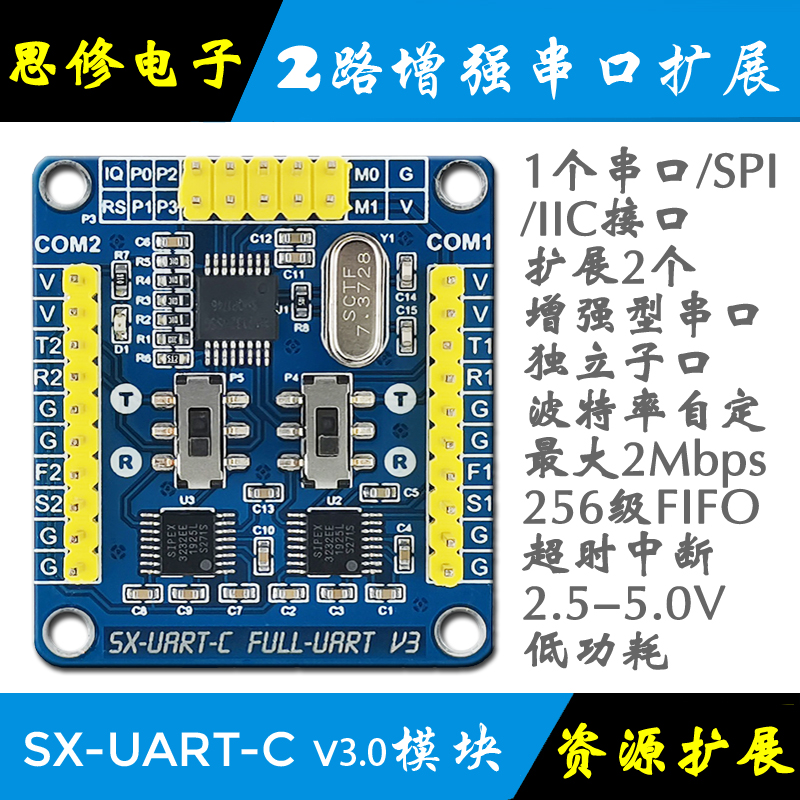 模块串口扩展UARTSPII2C1扩2