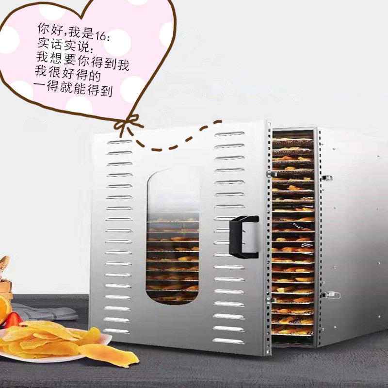 110V/220V16层食品烘干机触屏智能宠物零食蔬菜干果冰箱脱水机