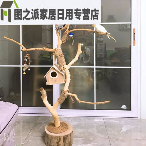 千团精工枯树枝装饰干树枝原木杈干鸟架造型壁挂衣架艺术干枝枯木