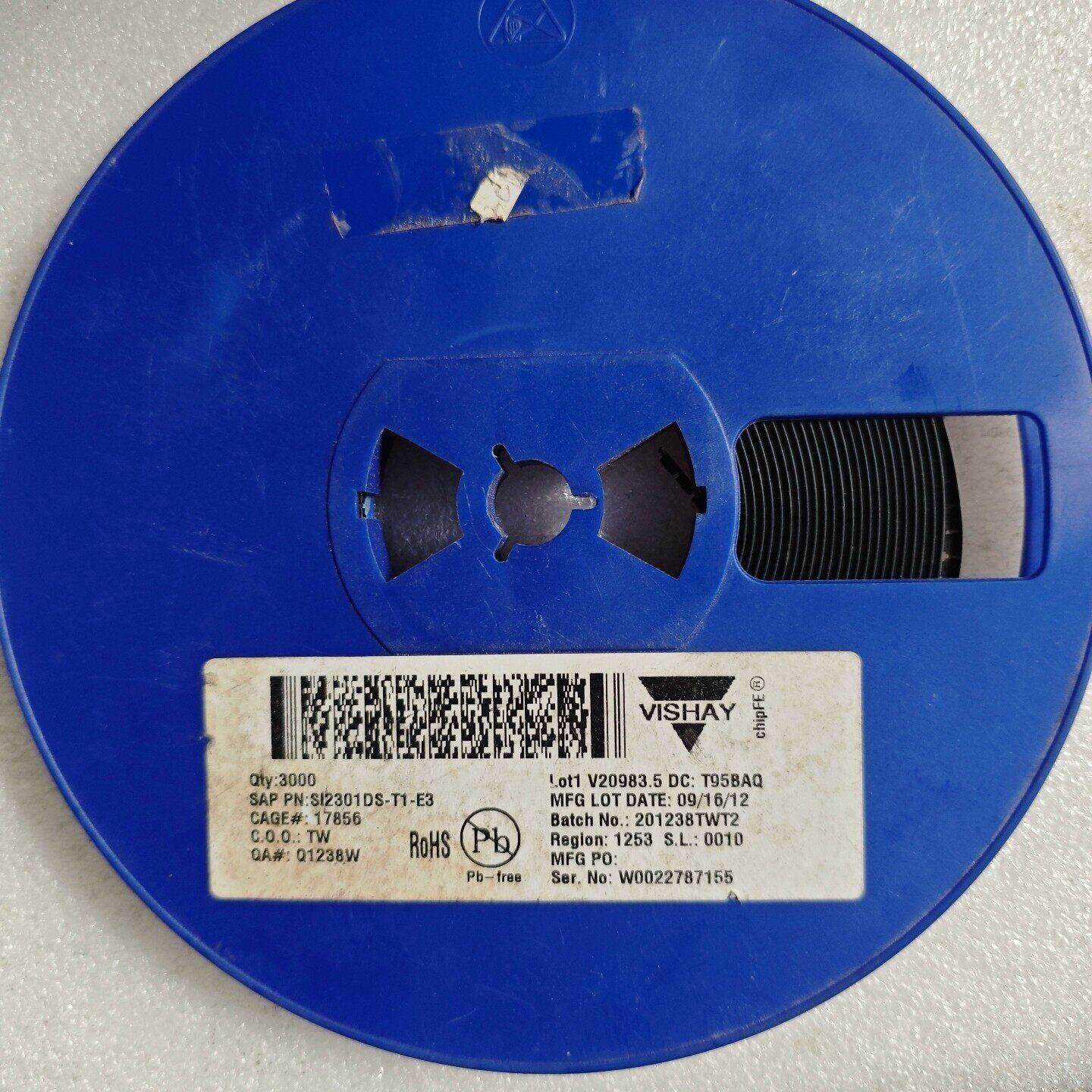 VISHAY SI2301DS-T1-E3贴片三极管 不满盘