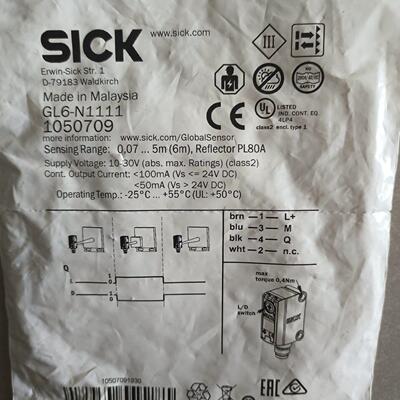 SICK GL6-N1111 光电传感器 1050709