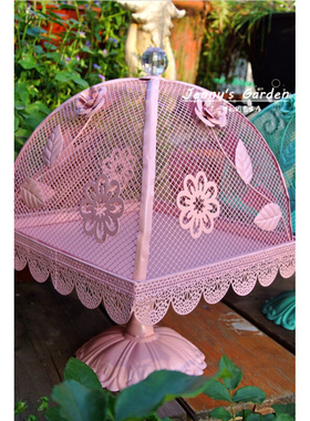 欧式花园桌面鸟笼摆件 铁艺果盘摆件 多肉防鸟笼 置物笼子装饰