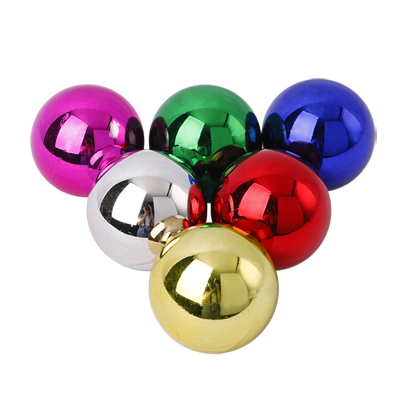 圣诞节装饰品亮光电镀球挂件橱窗彩色光球楼吊顶套餐场景布置