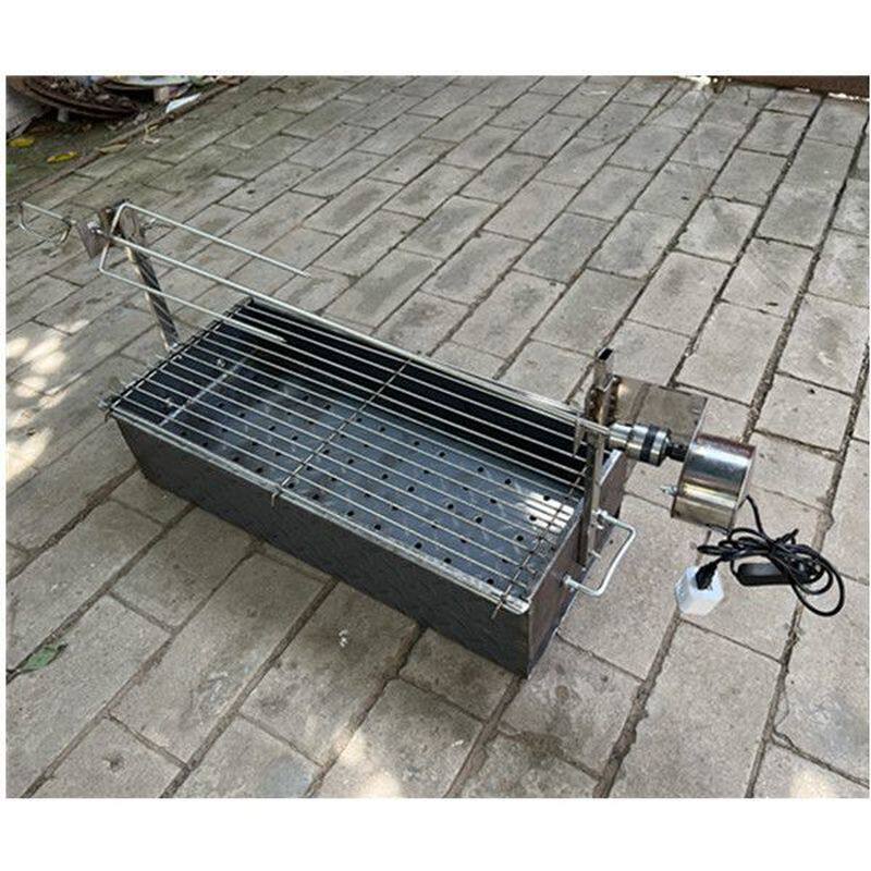 烤全羊专用炉加厚自动烤羊腿炉子木炭烧烤炉 烤羊排鸡兔架烧烤箱