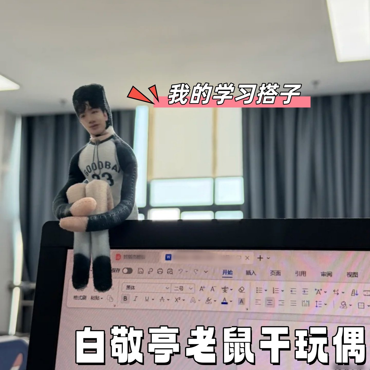 白敬亭老鼠干现在就出发同款玩偶挂件抽象搞怪铁丝娃娃全身带骨架