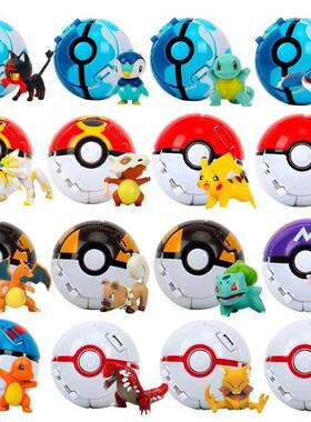 Pokemon Elf Ball Pokeball Anime Figure Cartoons Pikachu Char